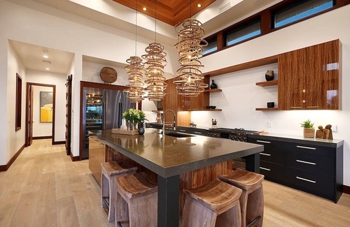 Poipu House | Dramatic New Kukui'ula Estate: Dazzling Style + Seaviews + Unique Pool & Spa