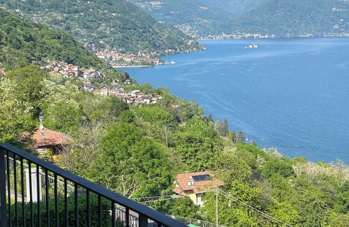 Oggebbio Apartment | Dream balcony with panoramic view + pool on Lake Maggiore