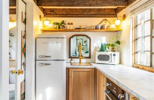 South Nashville House | Dreamy Tiny House Cottage with Hot Tub and Garden Patio