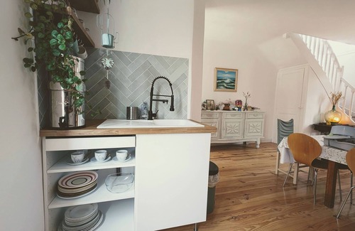 Hendaye Apartment | Duplex for 4 with garden 2 minutes from Bidassoa, near Hendaye station.
