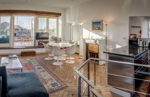 Rione IX Pigna Apartment | Duplex Pantheon Terrace Panoramic Views of San Peter dome, Pantheon and