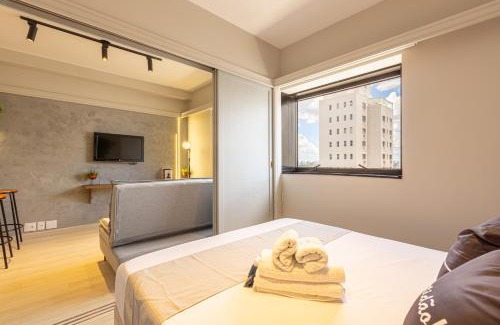 Jardim Paulista Apartment | Easy Star - Prático flat C/Vaga próximo do Shopping Pamplona - DO03I