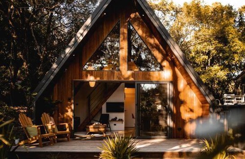 Sunshine Beach House | Eh Frame - A Canadian mid century inspired A Frame