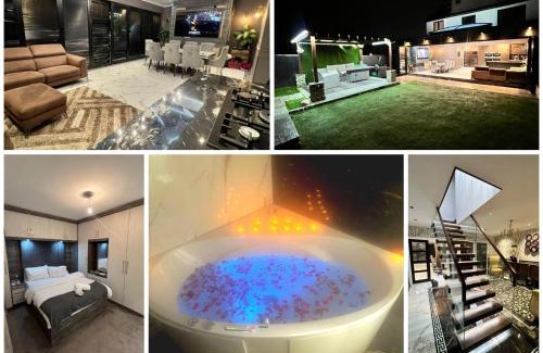 Luton House | Elegant 6 bedroom Family Home, 2x corner Jacuzzi bath in LUTON