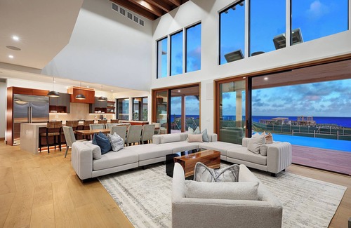 Poipu House | Elegant Hale Makau: Oceanfront Luxury w/Infinity Pool, Hot Tub & Spacious Lanai
