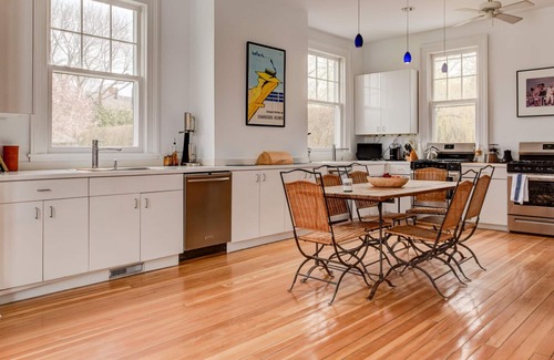 Water Mill House | Elegant Watefront home with Oversized Gunite Heated Pool, Tennis, Living.