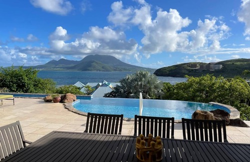 Frigate Bay Villa | Elegantly designed Villa -breathtaking views of Nevis and 2min walk to the beach