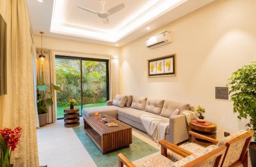 Anjuna Villa | ELIVAAS 4 BHK with Pvt Pool & Garden - Laguna Quest