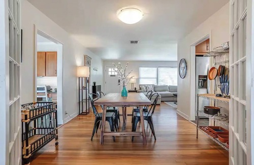 Terrell Heights House | Enchanting 4-bedroom house with Pool, Theater, Firepit and Games. Pet Friendly.