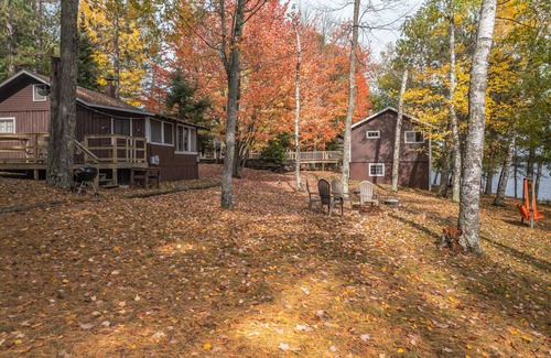 St Germain Cabin | Enchanting lakeside cabin on Little Saint Germain with amazing views and sandy b