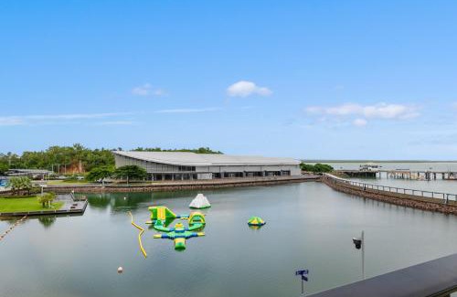 Darwin City Centre Apartment | Enchanting Waterfront Lagoon Views & Restaurants