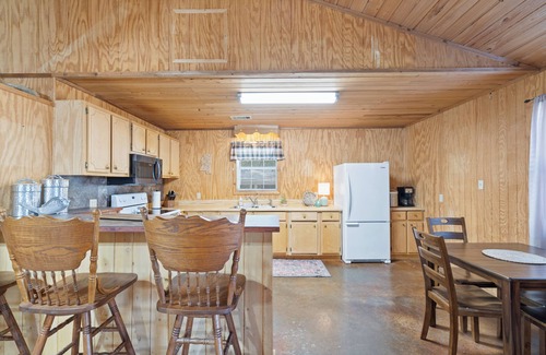 Pope Cabin | Enid Lake's charming 3-bedroom cabin with WiFi and AC in quaint Plum Point