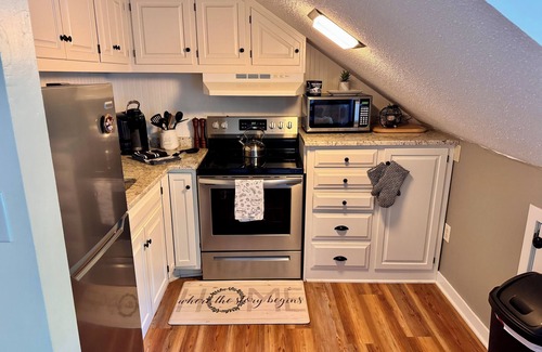 Sugar Mountain Condo | Enjoy the comforts of “Serenity” while relaxing to Flattop Creek whistle below!