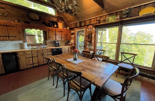 Wolf Laurel House | Enjoy this 100+ year old cabin in the gated Wolf Laurel Resort community.