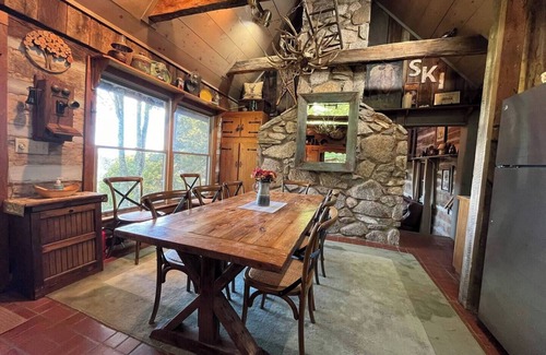 Wolf Laurel House | Enjoy this 100+ year old cabin in the gated Wolf Laurel Resort community.