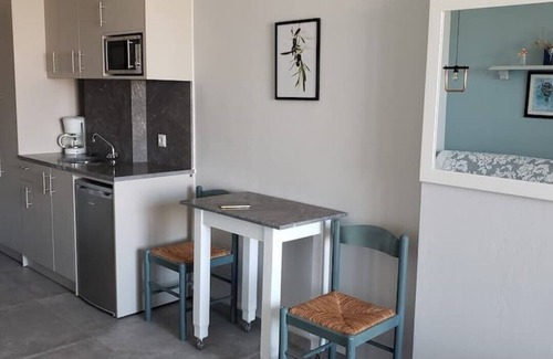 Anissaras Apartment | Entrance level renovated studio with sea& pool views