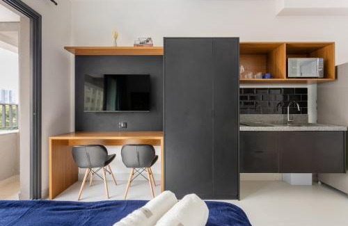 Brooklin Novo Apartment | Essential Brooklyn | Stúdio com varanda e academia