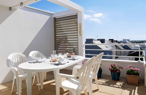 Etel Apartment | Étel - 3-room apt, terrace, pets allowed, secure parking