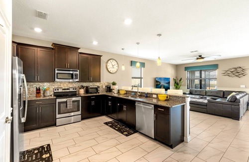 Davenport House | Exceptional 5⭐ Villa! Salt 💧 Pool, No Rear Neighbors, Game Room & Movie Theater