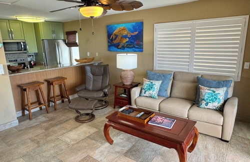Historic Kailua Village Condo | Exceptional Kona Reef Condo: Full AC, Oceanfront, Easy Walking Distance to Town