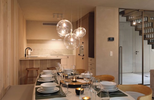 Zolder House | Experience a luxurious getaway at the Group Lodge, accommodating 10 people with accessible facilities and a tranquil setting in Limburg, Belgium.