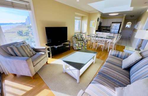 Ocean Drive Condo | Experience Tilghman Beach and Racquet Club Unit 301! Oceanfront, Pools, Tennis, Close to Main Street!