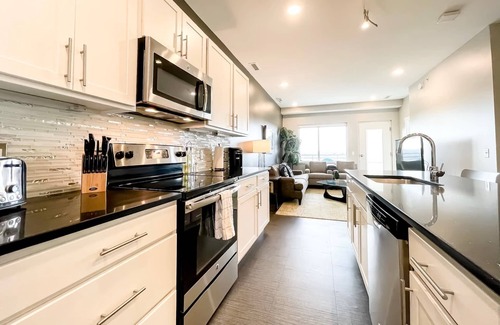 Heartside Apartment | Explore Grand Rapids from a Chic Condo w/Balcony