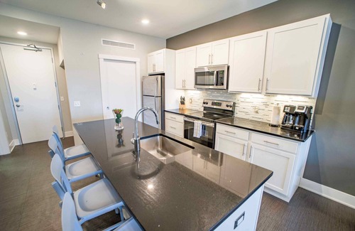 Heartside Apartment | Explore Grand Rapids from a Chic Condo w/Balcony