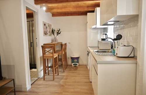 San Diego Apartment | Exquisito Estudio con Cama en Mezanine y Encantador Patio Compartido MPE35B