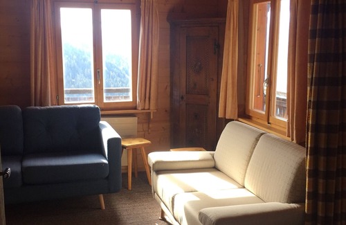 Chandolin Apartment | Exterior: 3-room apartment, max. 4 people, located above the old village of Chandolin, very nice vie