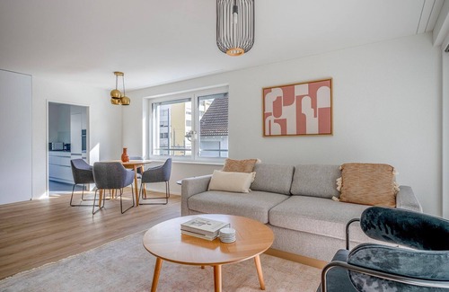 Altstetten Apartment | Fab Altstetten 1BR w/Private W/D, nr Shopping, by Blueground