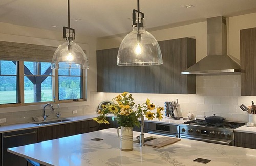 Cerise Ranch House | Fabulous newly built home with wonderful views down valley near Basalt 9 miles.
