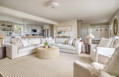 Lincoln City House | Fabulously Updated Ocean View Home with Sunroom, Game Room, Hot Tub, Fire Pit!