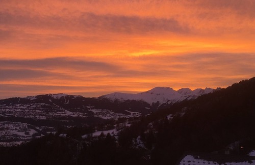 Passy Apartment | Facing Mont Blanc Private Apartment for 2 in chalet with terrace