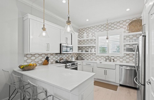 San Juan House | Fall Getaways Available! Gulf Views! Private Pool! Steps from the Beach! 7 Adult Bikes!
