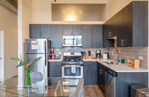 Near South Side Apartment | Family Friendly 2BR South Loop Suite with Optional Parking and Gym Access Sleeps up to 8 Near McCormick Place and Soldier Field