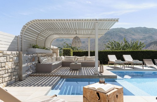 Asprouliani Villa | Family-Friendly Villa With Large Pool In Idyllic Surroundings, Sea/Mountainview