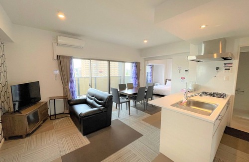 Hakata-ku Apartment | Family Suite 2 doubles and 1 set of double futons/Fukuoka Fukuoka