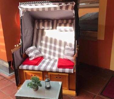 Reinhardtsdorf-Schoena Apartment | Ferienwohnung Albrecht Strandkorb
