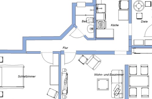 Sipplingen Apartment | Ferienwohnung mit ca. 50 qm, 1 Schlafzimmer, für maximal 2 Personen