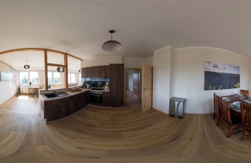 Friedrichsbrunn Apartment | Ferienwohnung Rosstrappe mit Panoramablick, Sauna und Garten