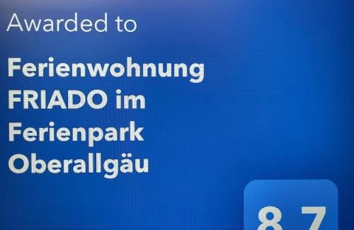 Missen-Wilhams Apartment | Fewo FRIADO im Ferienpark OA - ohne Zusatzkosten nach Anreise - mit Hallenbad, W-Lan, PKW-Garage, Kurtaxe mit Allgäu-Walser-Pass, Bett- und Handtuch-Wäsche sowie End-Reinigung