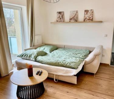 Zweckel Apartment | FeWo-Palmtrees 3 - Große und moderne 2 Zimmerwohnung mit Süd-West Balkon in Gladbeck-Mitte nähe Movie Park und Arena AufSchalke
