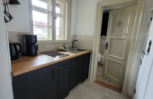 Ostrau Apartment | Fewo Schwalbennest im Hillehof Ostrau Balkon Ladestation Bergblick