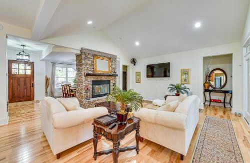 Southern Pines House | Fire Pit and Patio Spacious Southern Pines Retreat