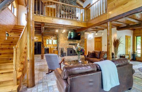 Harrison House | Fire Pit, Game Room and Mtn Views Cabin in Harrison