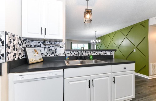 Greensboro Apartment | First floor 2 bed 2 bath with fireplace