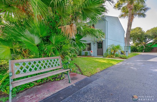 New Smyrna Beach House | Flagler Avenue adjacent Dog Friendly Home with Garage! Stroll to the Beach!