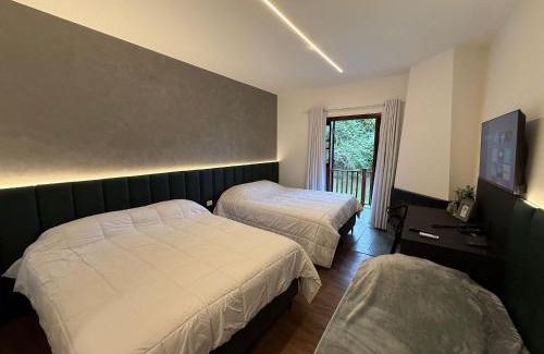 Alto do Capivari Hotel | Flat Acolhedor para 5 Pessoas em Campos do Jordão
