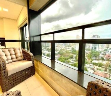 Jardim dos Estados Apartment | Flat Alto, Completo e com Linda Vista no Vertigo